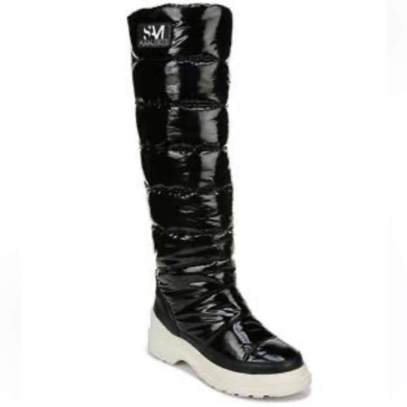 SOLD Sam Edelman Black Camora Puffer Knee High Waterproof Winter Boots/Booties - Picture 2 of 15